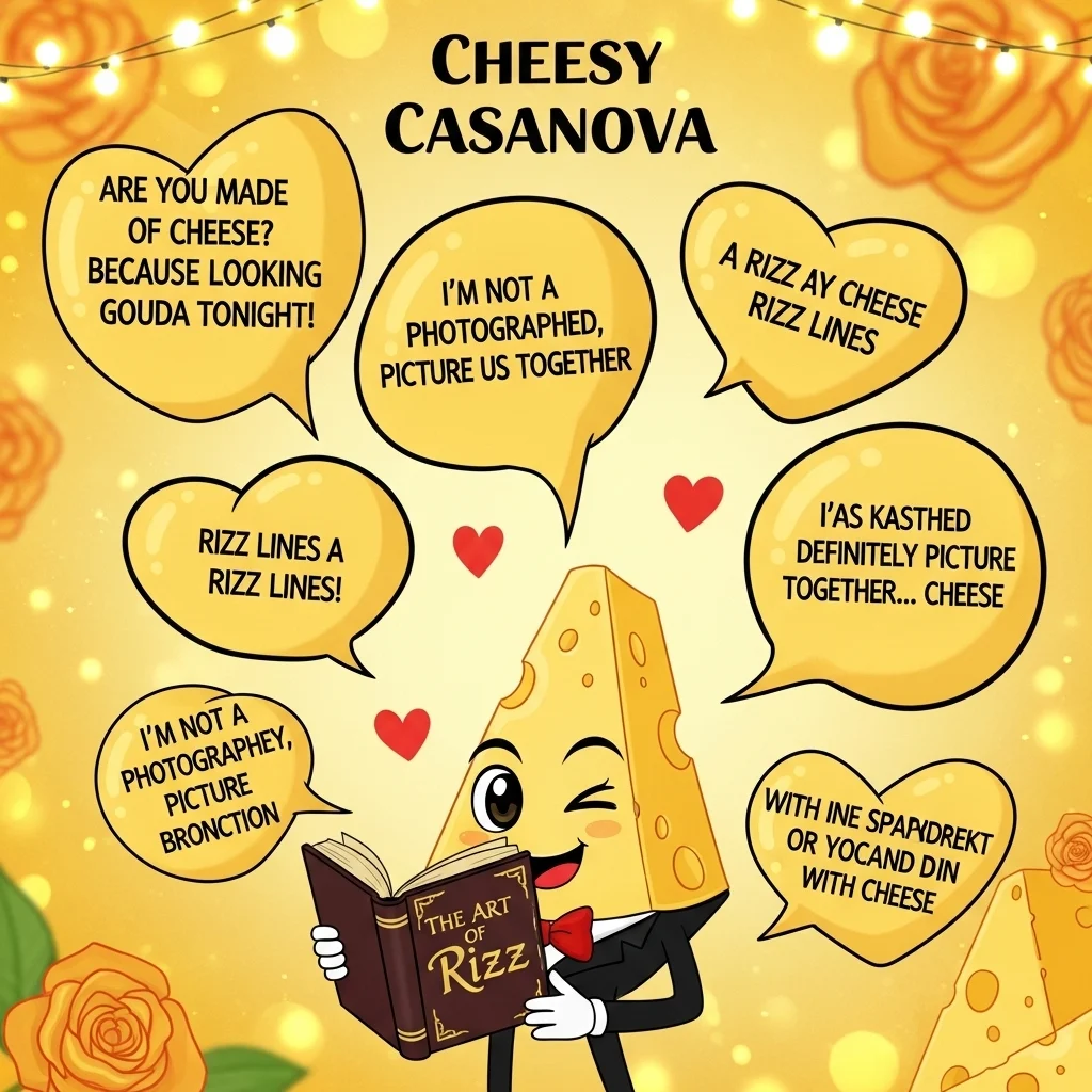 Romantic Cheese Rizz Lines