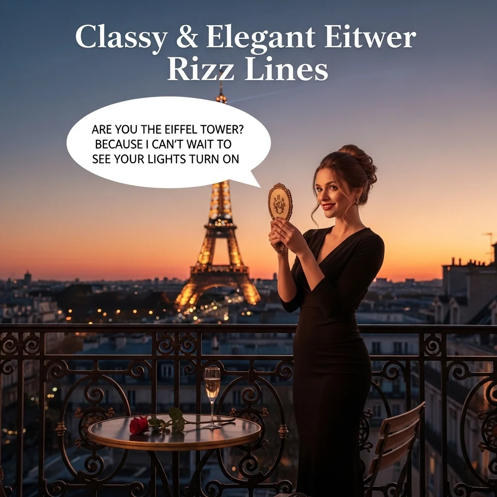 Classy & Elegant Eiffel Tower Rizz Lines