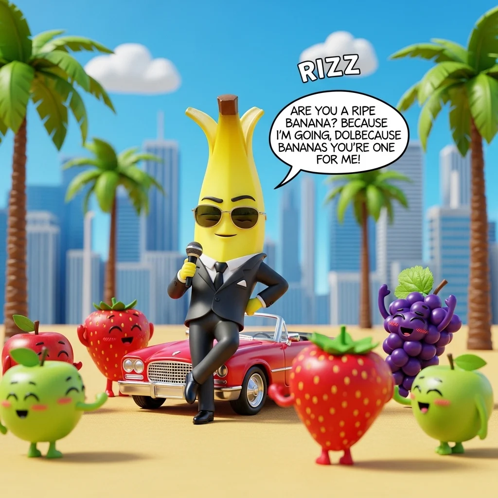 Confident Alpha Banana Rizz Lines