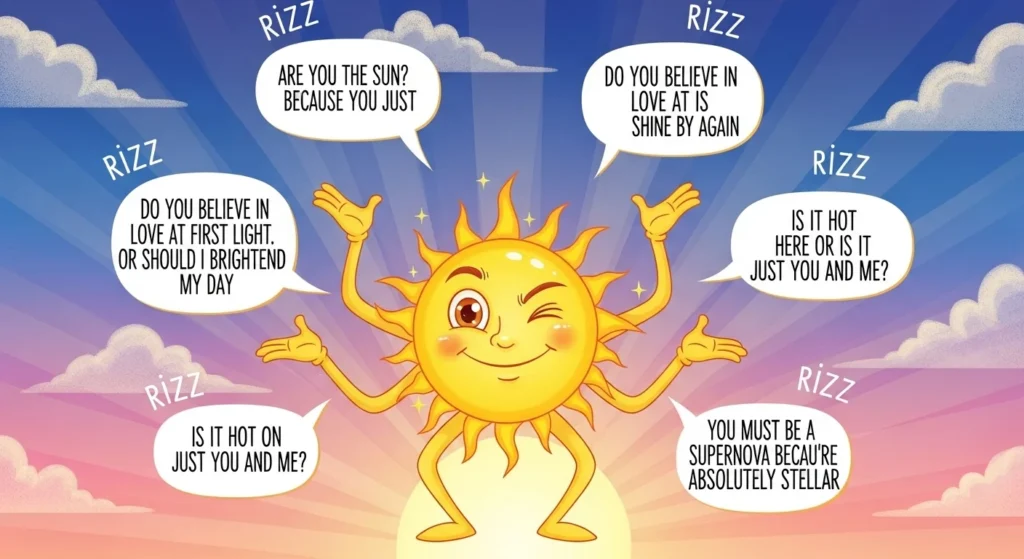 Flirty Sun Rizz Lines