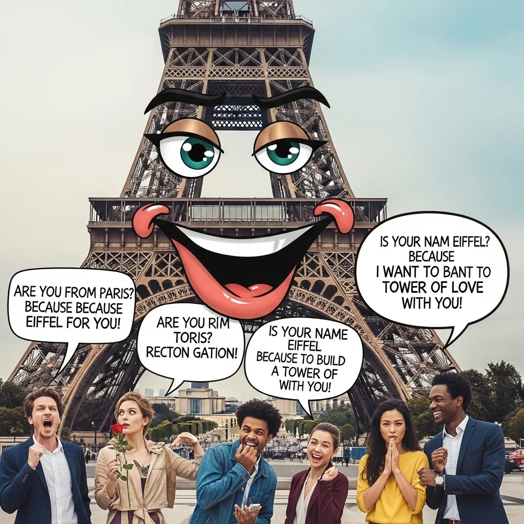 Funny Eiffel Tower Rizz Lines