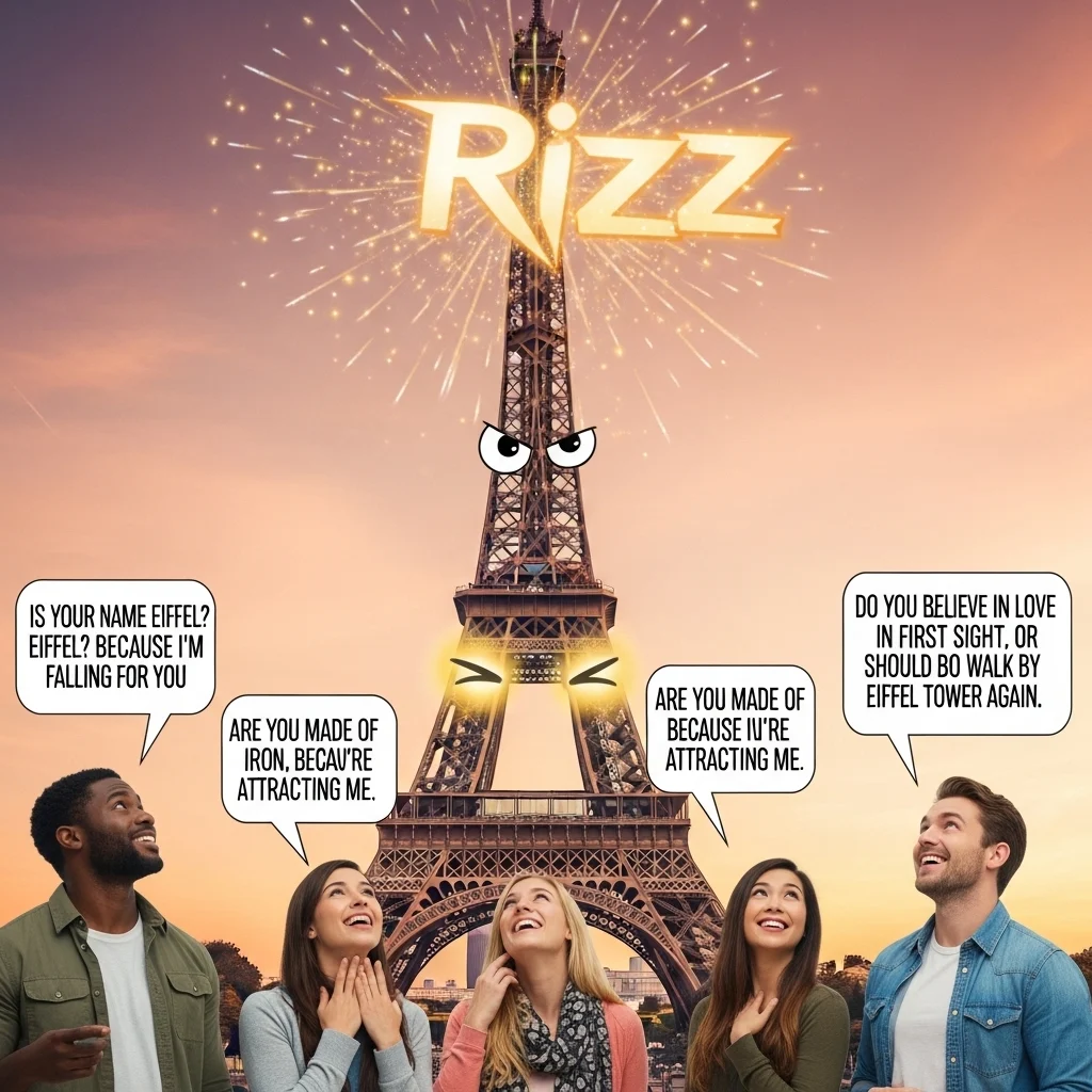 Legendary Eiffel Tower Rizz Lines