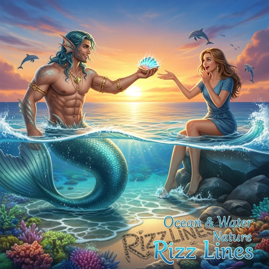 Ocean & Water Nature Rizz Lines