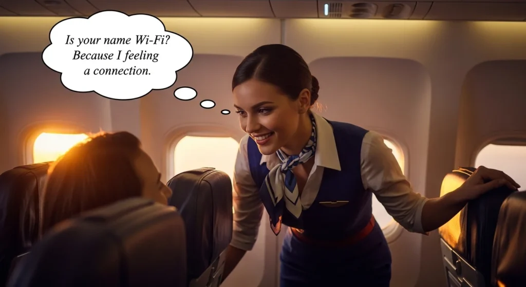 🌅 Romantic Mile-High Flight Attendant Rizz Lines