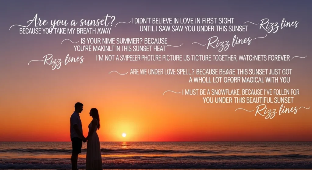 Romantic Sunset Rizz Lines