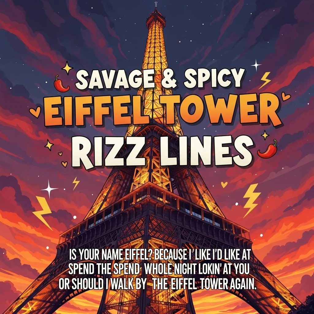 Savage & Spicy Eiffel Tower Rizz Lines