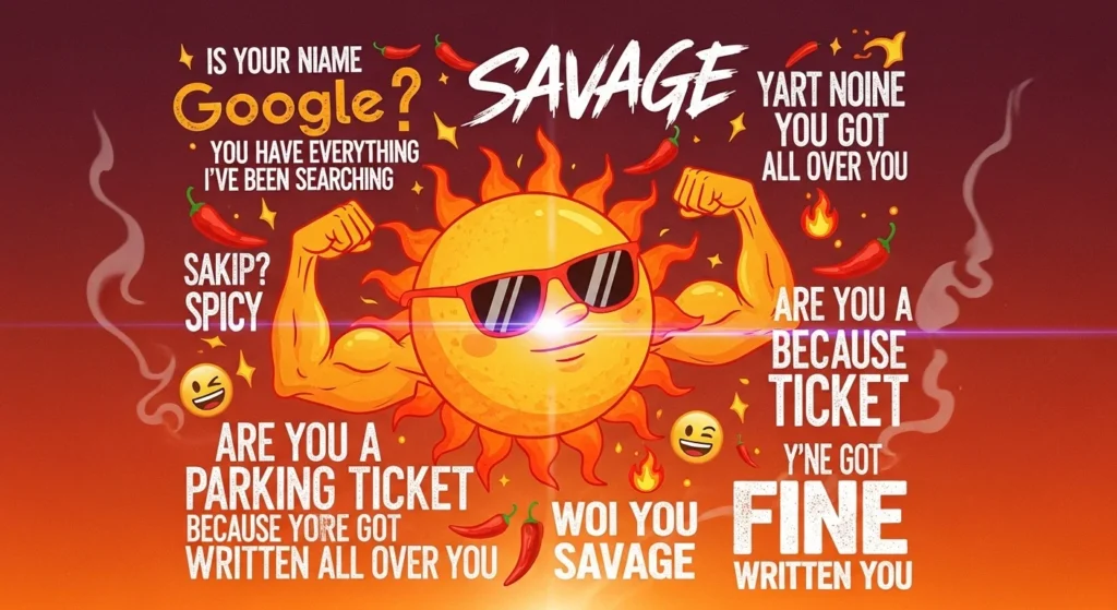 Savage & Spicy Sun Rizz Lines