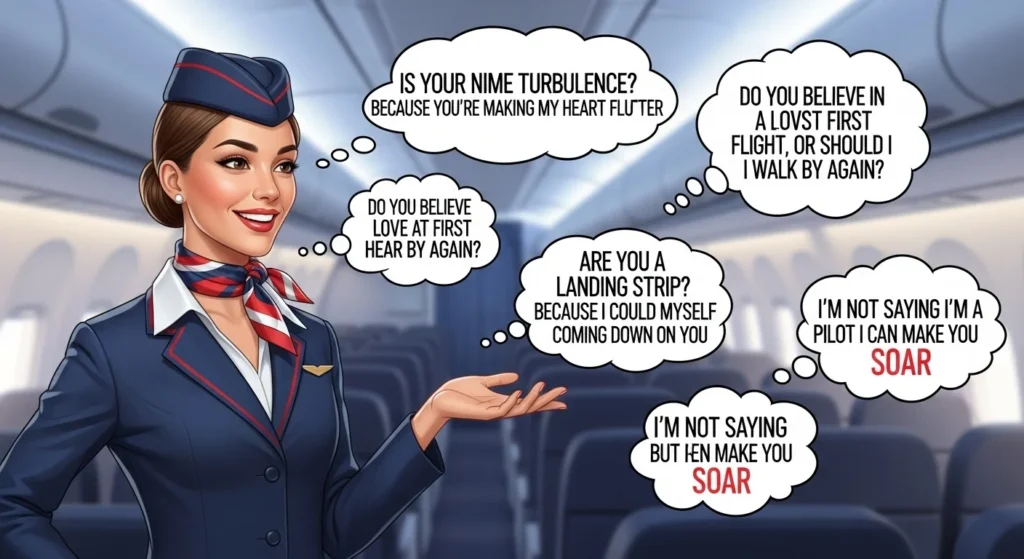 ✈️ Short & Snappy Flight Attendant Rizz Lines