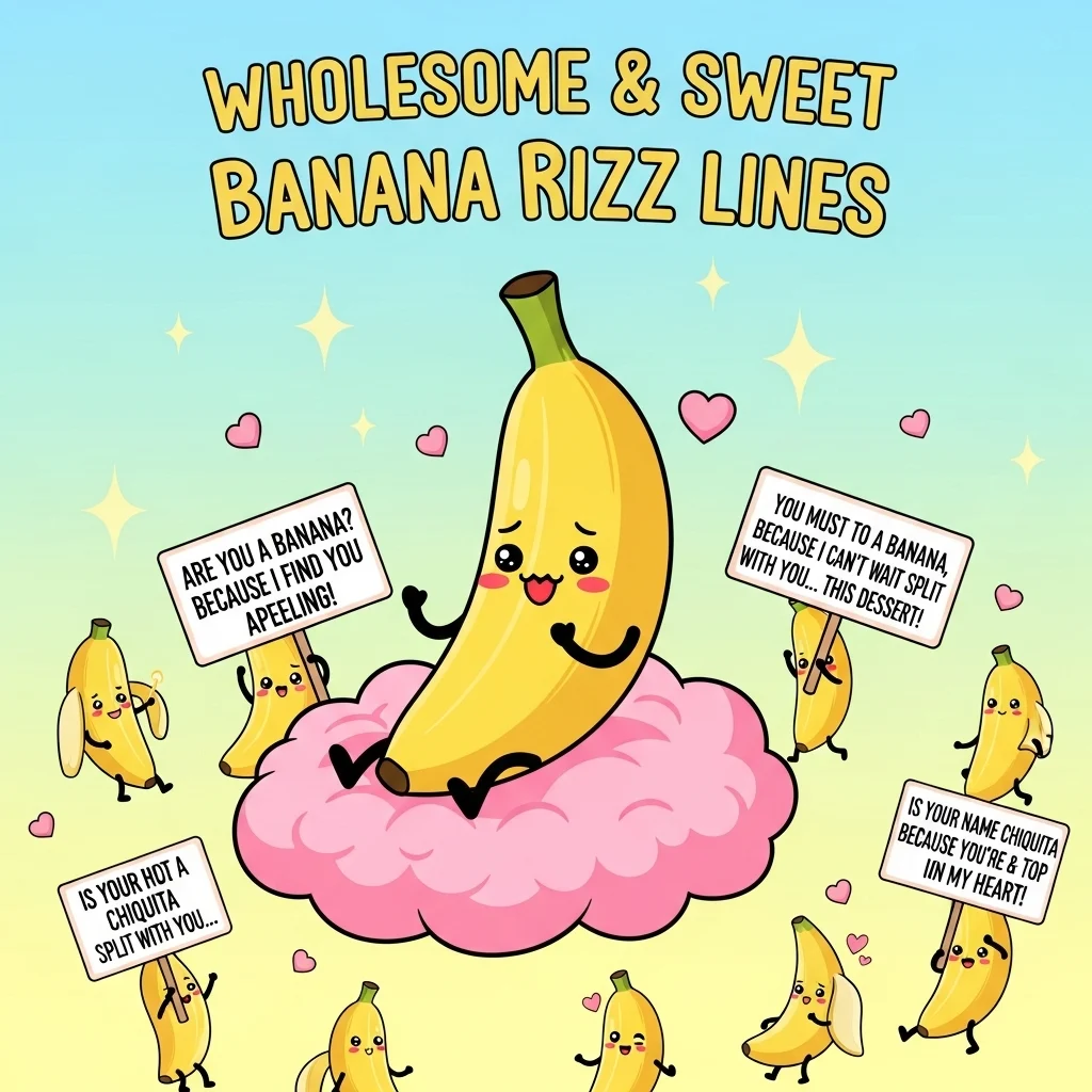 Wholesome & Sweet Banana Rizz Lines
