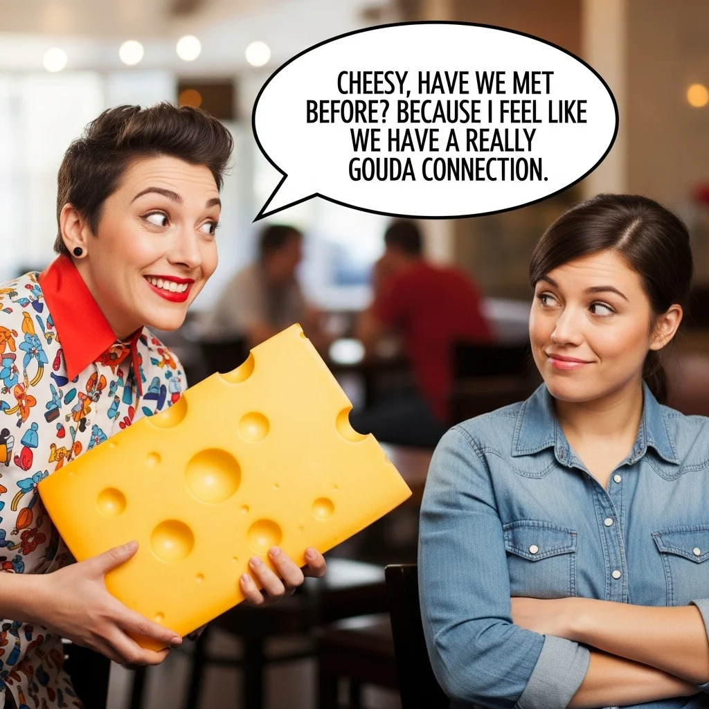Cheesy have we met before rizz lines