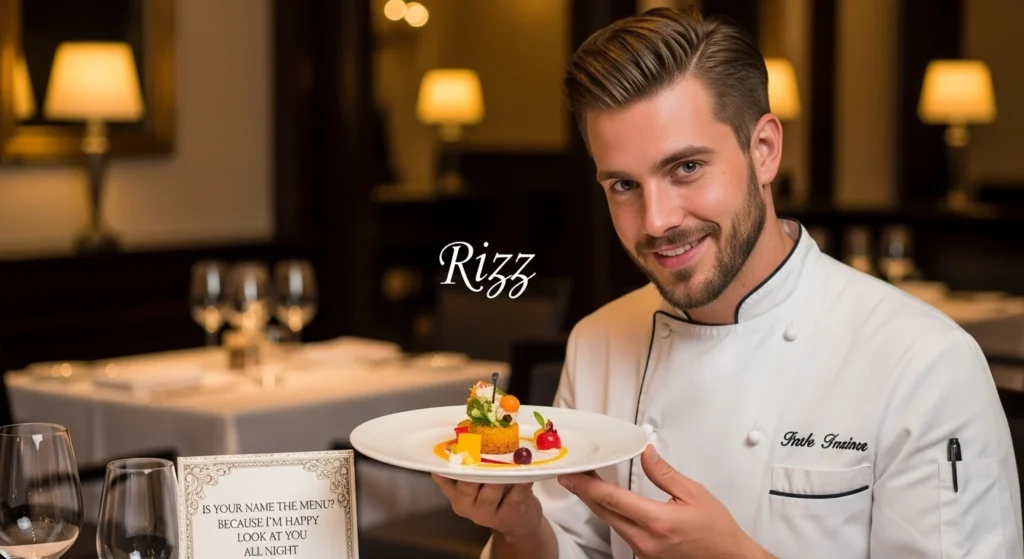 Aesthetic Chef Rizz Lines with Fine Dining Vibes