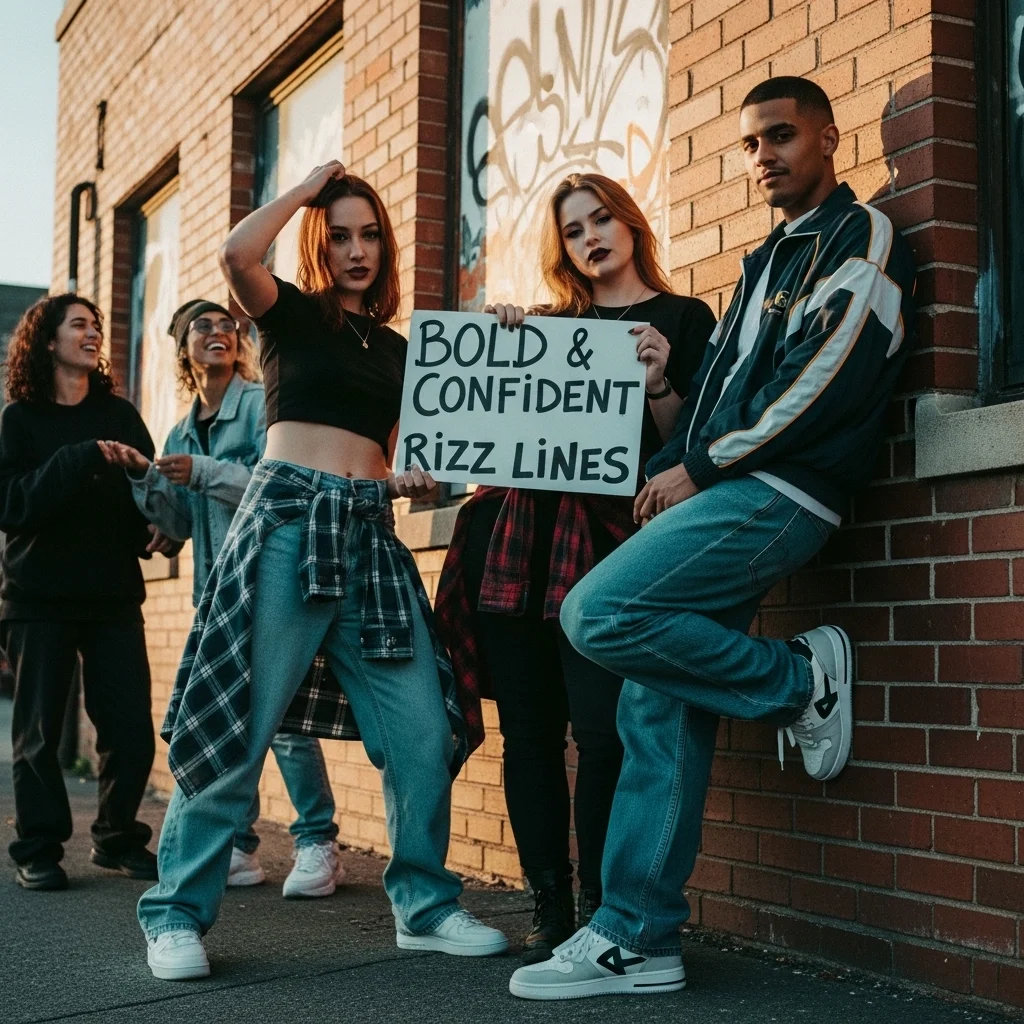 Bold & Confident 90s Rizz Lines