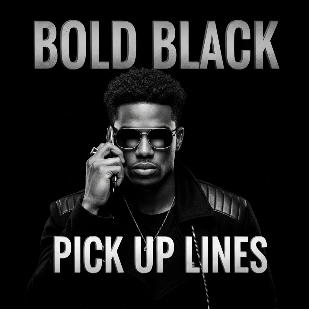 Bold Black Pick Up Lines