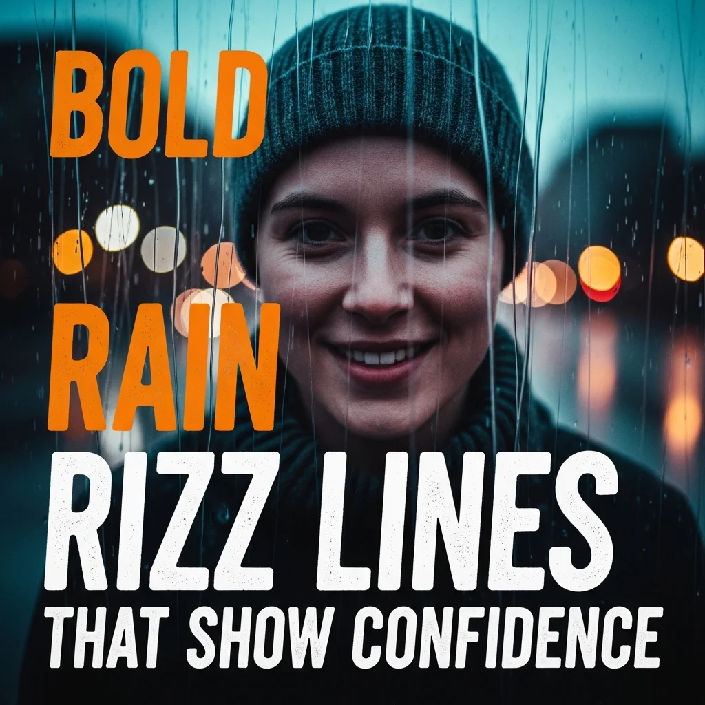 Bold Rain Rizz Lines That Show Confidence