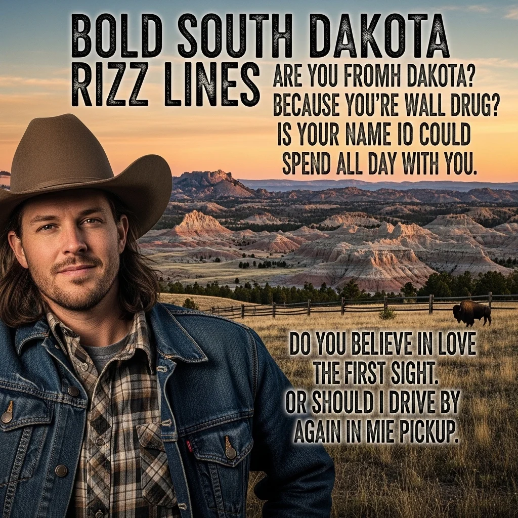 Bold South Dakota Rizz Lines