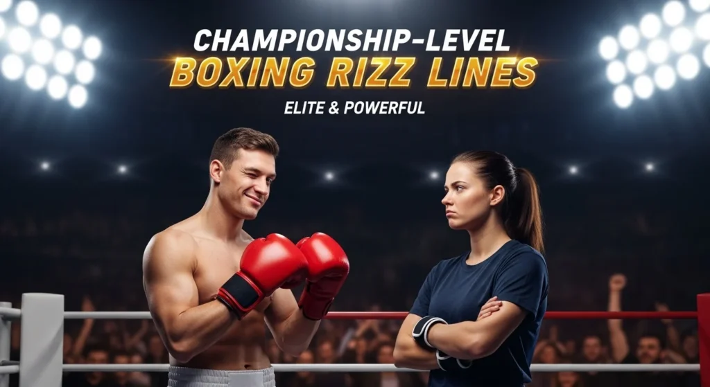 Championship-Level Boxing Rizz Lines (Elite & Powerful)