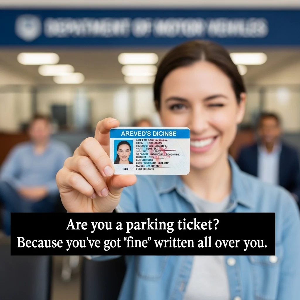 Cheeky License Pick Up Lines