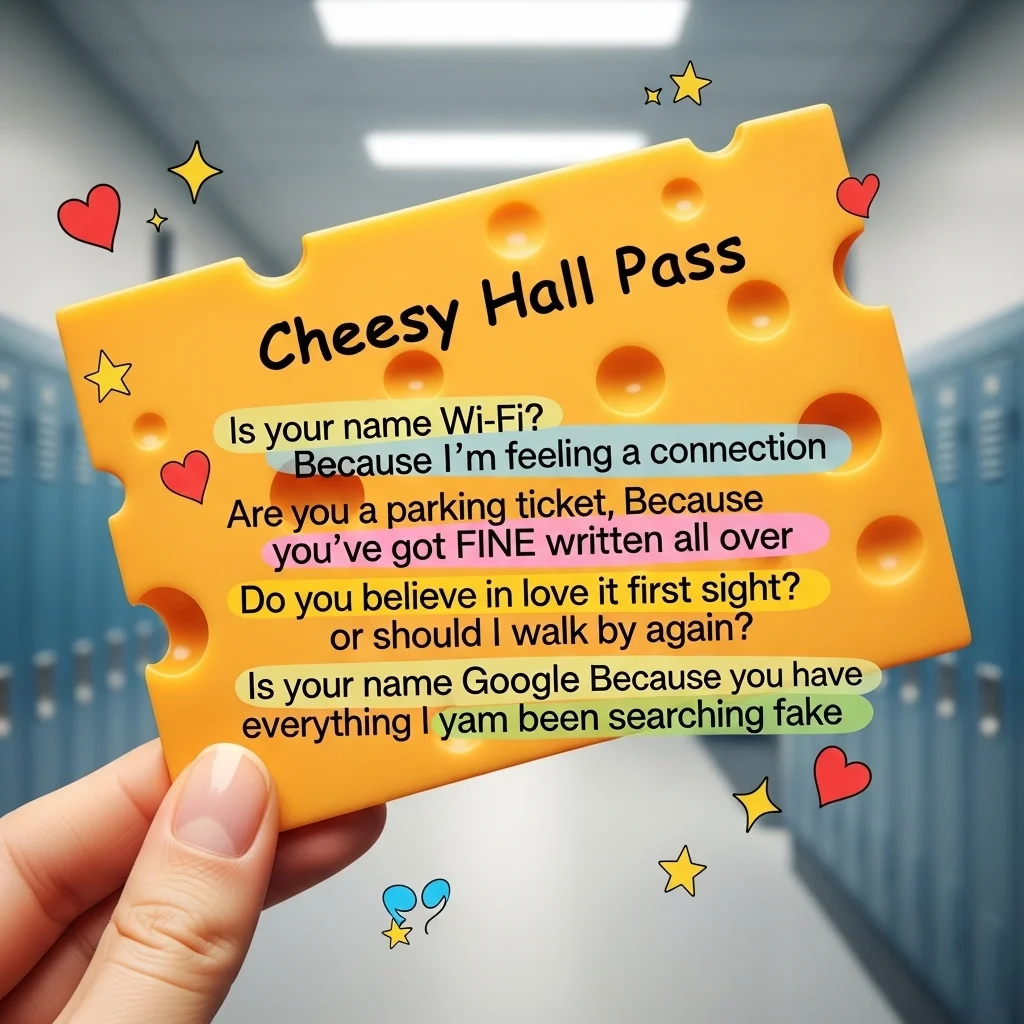 Cheesy Hall Pass Rizz Lines