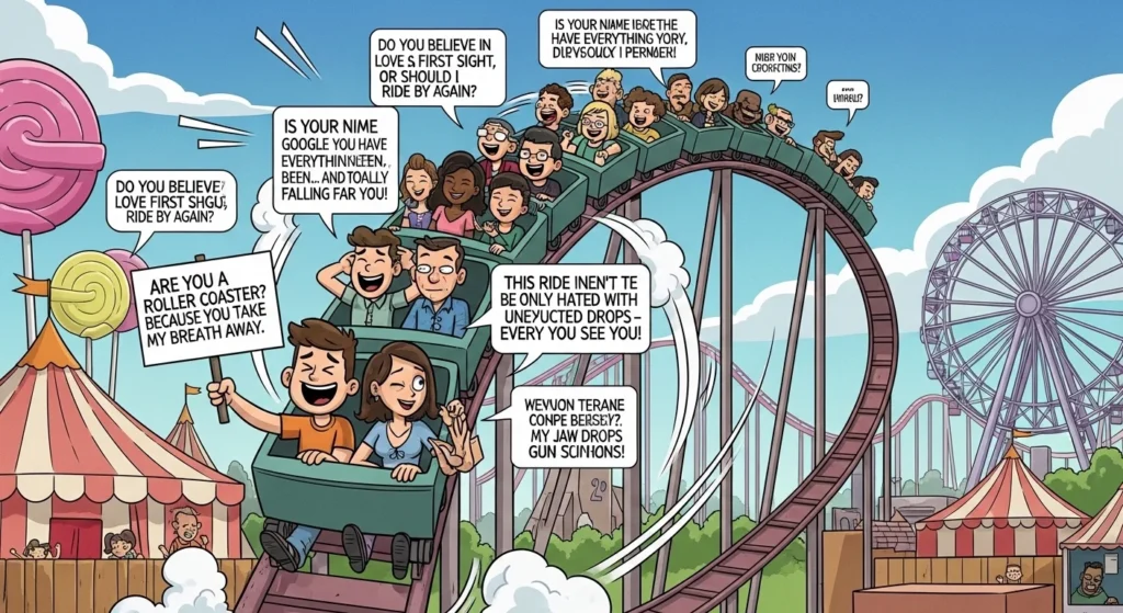 😄 Cheesy Roller Coaster Rizz Lines That Actually Work