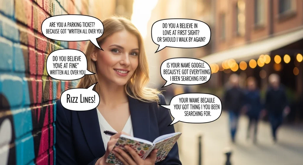 Confident Blonde Rizz Lines That Stand Out