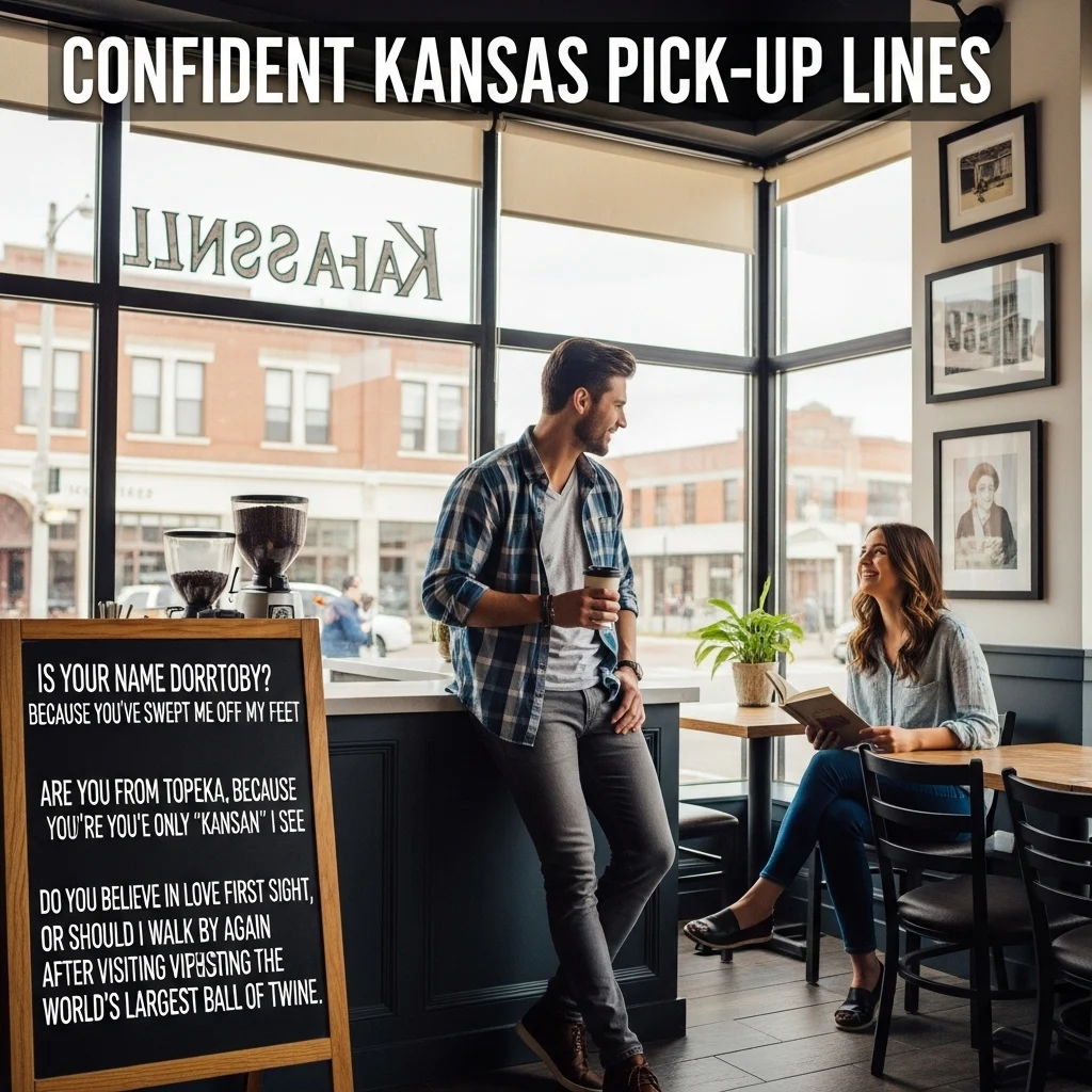 Confident Kansas Pick Up Lines