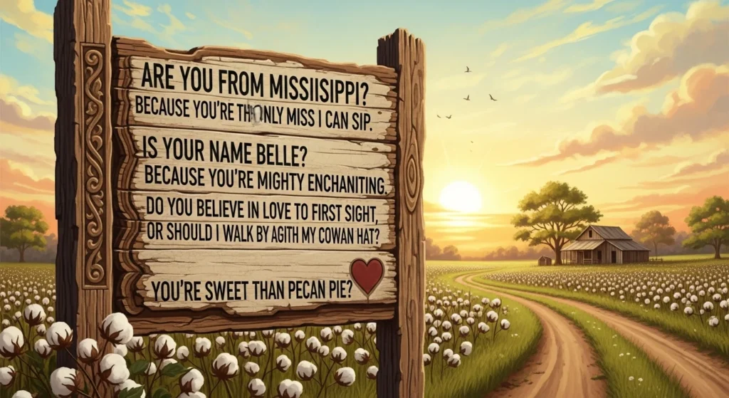 Country-Style Mississippi Rizz Lines with Southern Charm