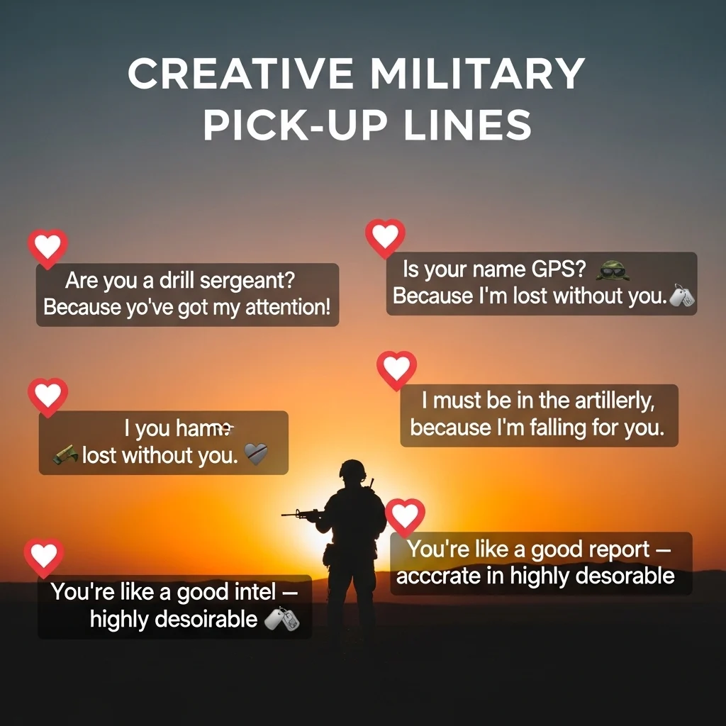 Creative Military Pick Up Lines