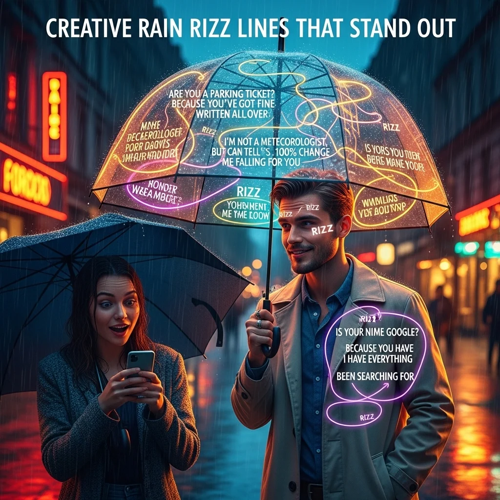 Creative Rain Rizz Lines That Stand Out