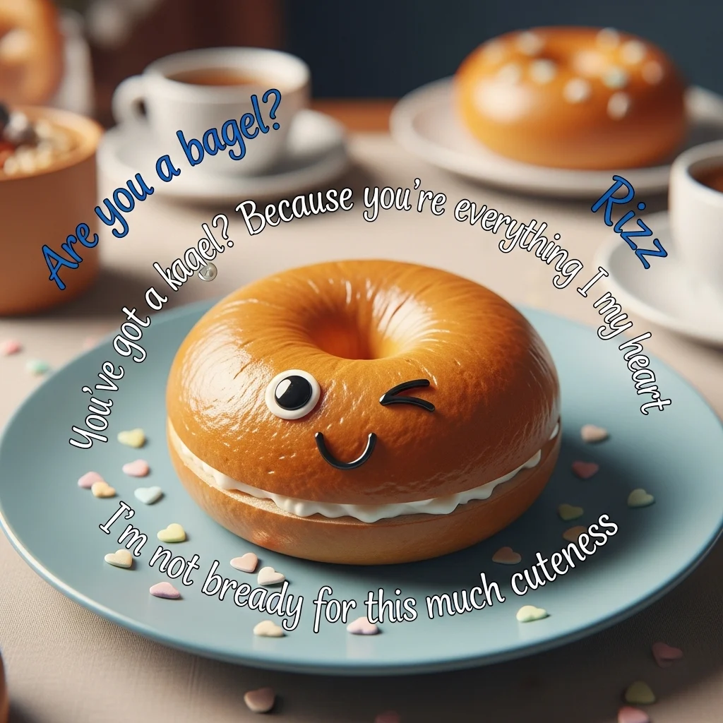 Cute Bagel Rizz Lines