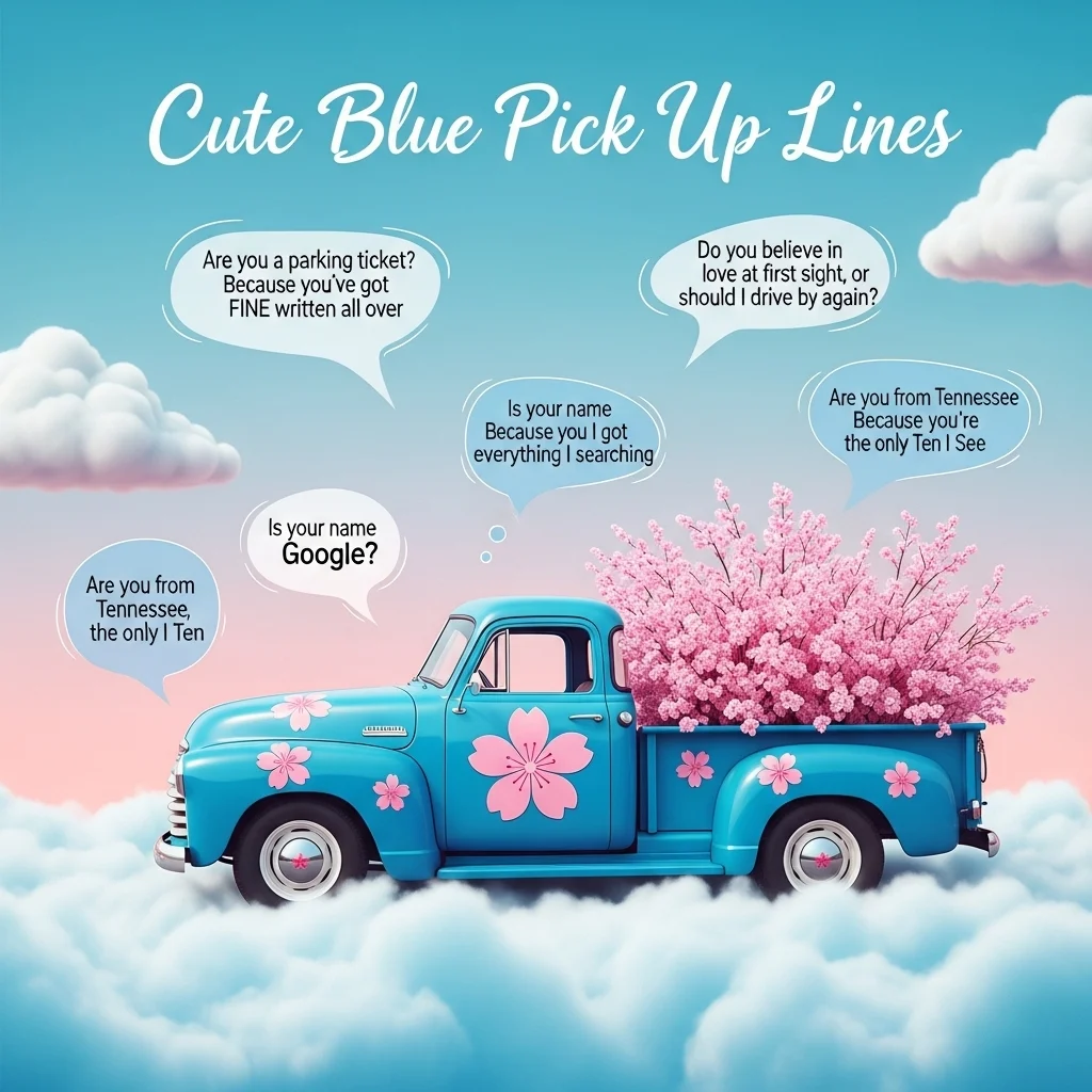 Cute Blue Pick Up Lines