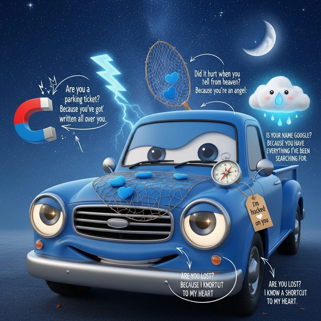 Cute Blue Pick Up Lines