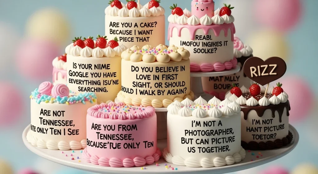 Cute Cake Rizz Lines