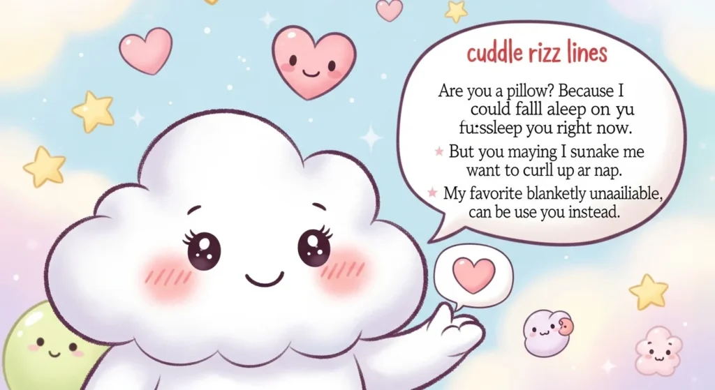 Cute Cuddle Rizz Lines