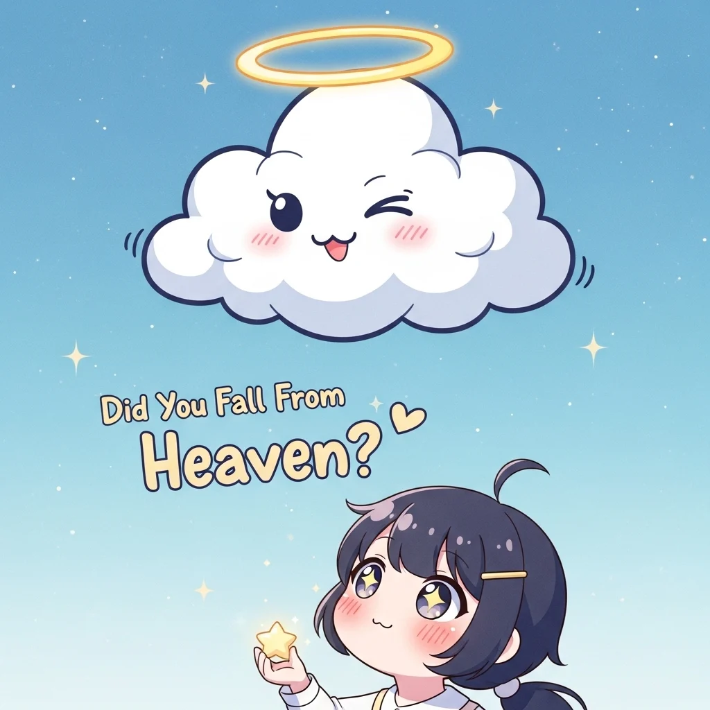 Cute “Did You Fall From Heaven” Rizz Lines