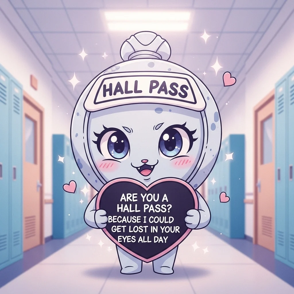 Cute Hall Pass Rizz Lines