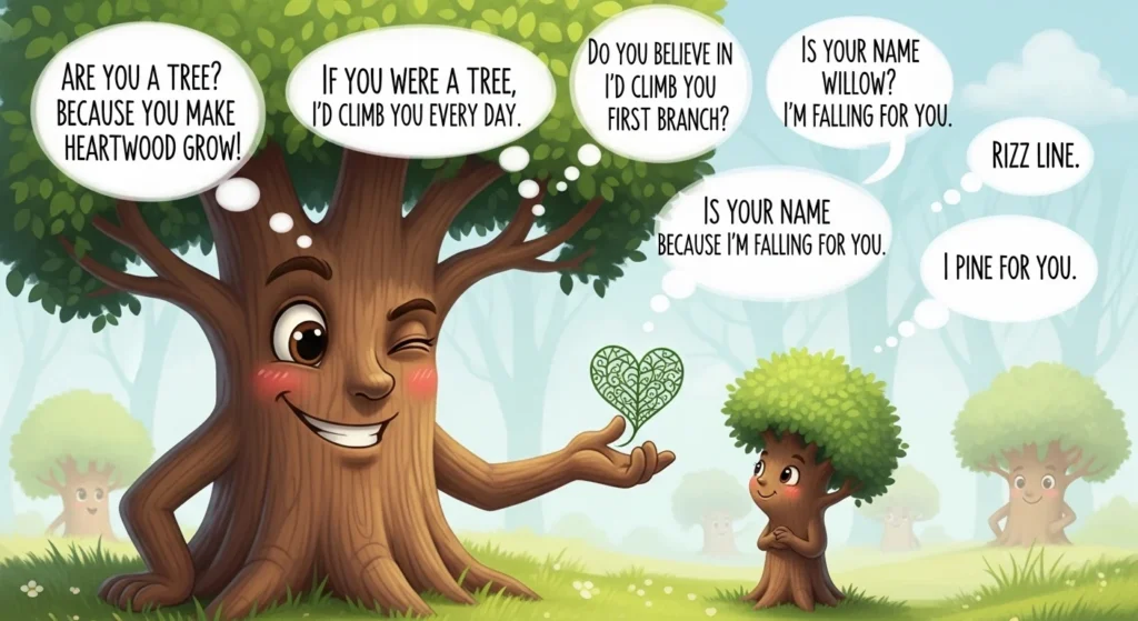 Cute Tree Rizz Lines