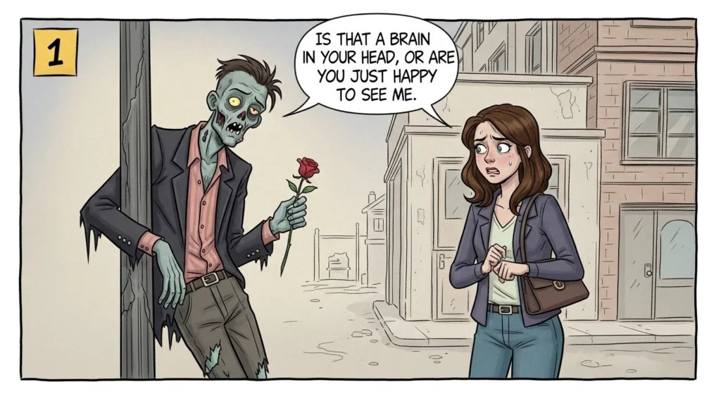 Dark Humor Zombie Rizz Lines