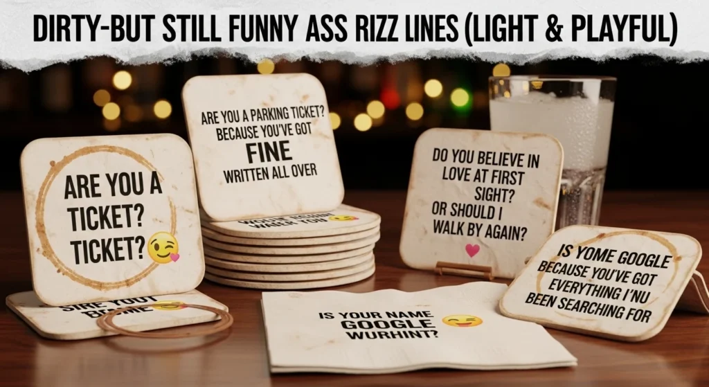🔥 Dirty-ish but Still Funny Ass Rizz Lines (Light & Playful)