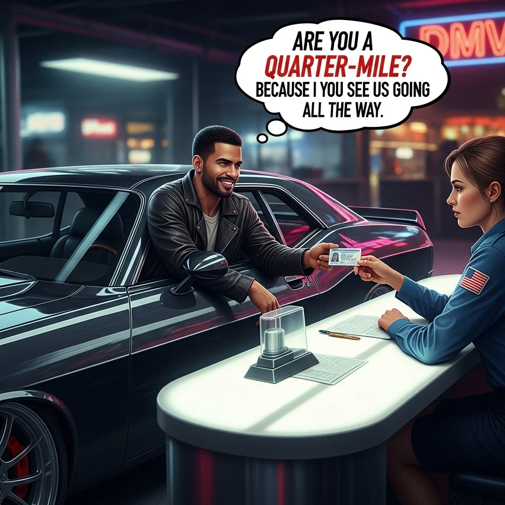 Fast & Furious License Pick Up Lines