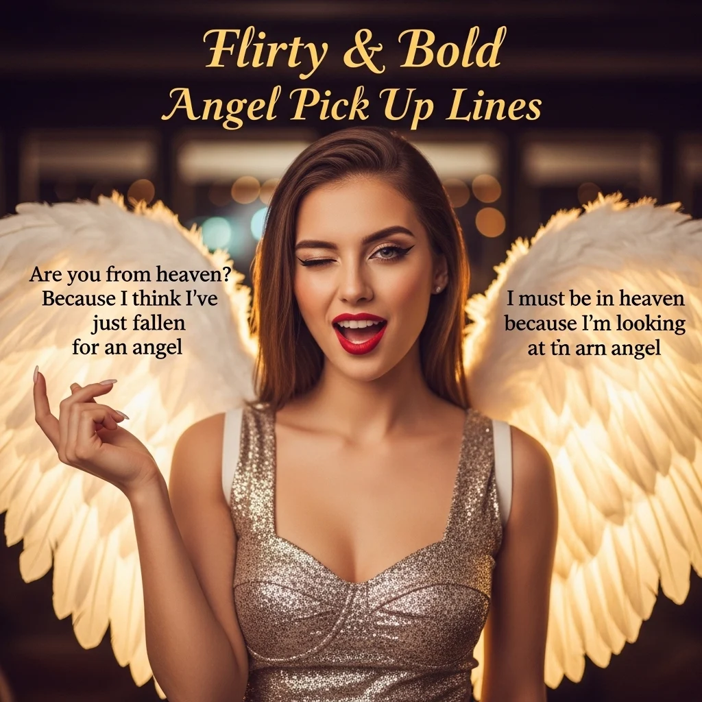 Flirty & Bold Angel Pick Up Lines