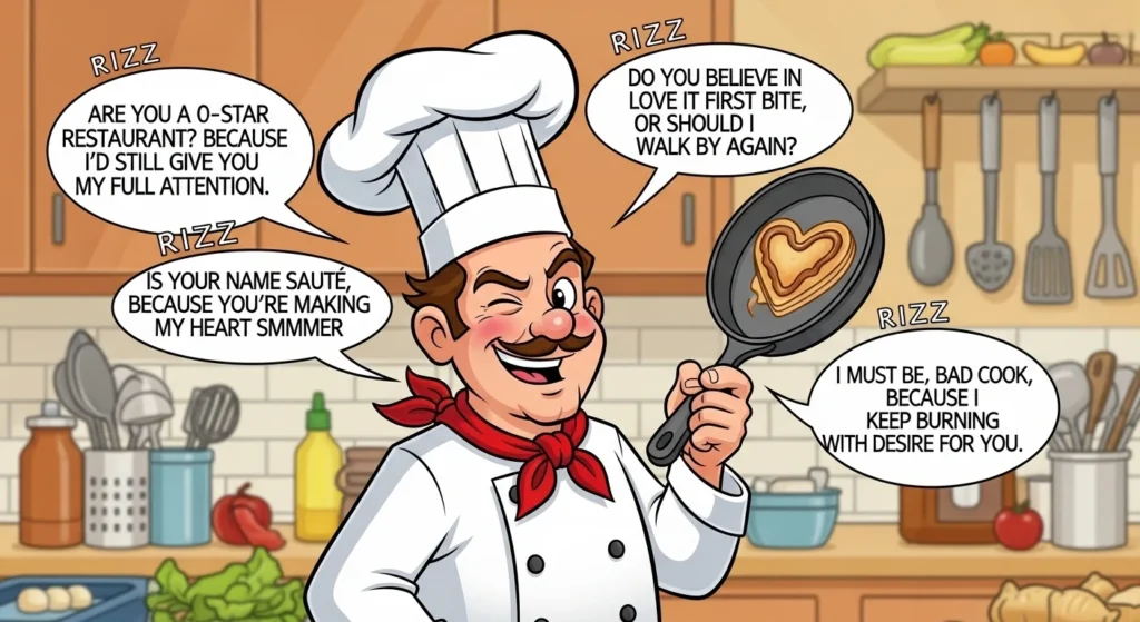 Funny Chef Rizz Lines