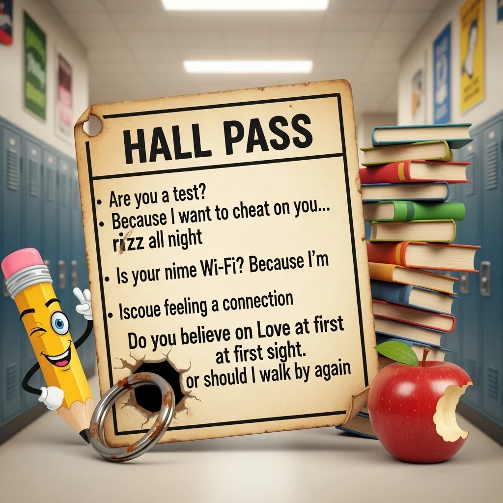 Funny Hall Pass Rizz Lines