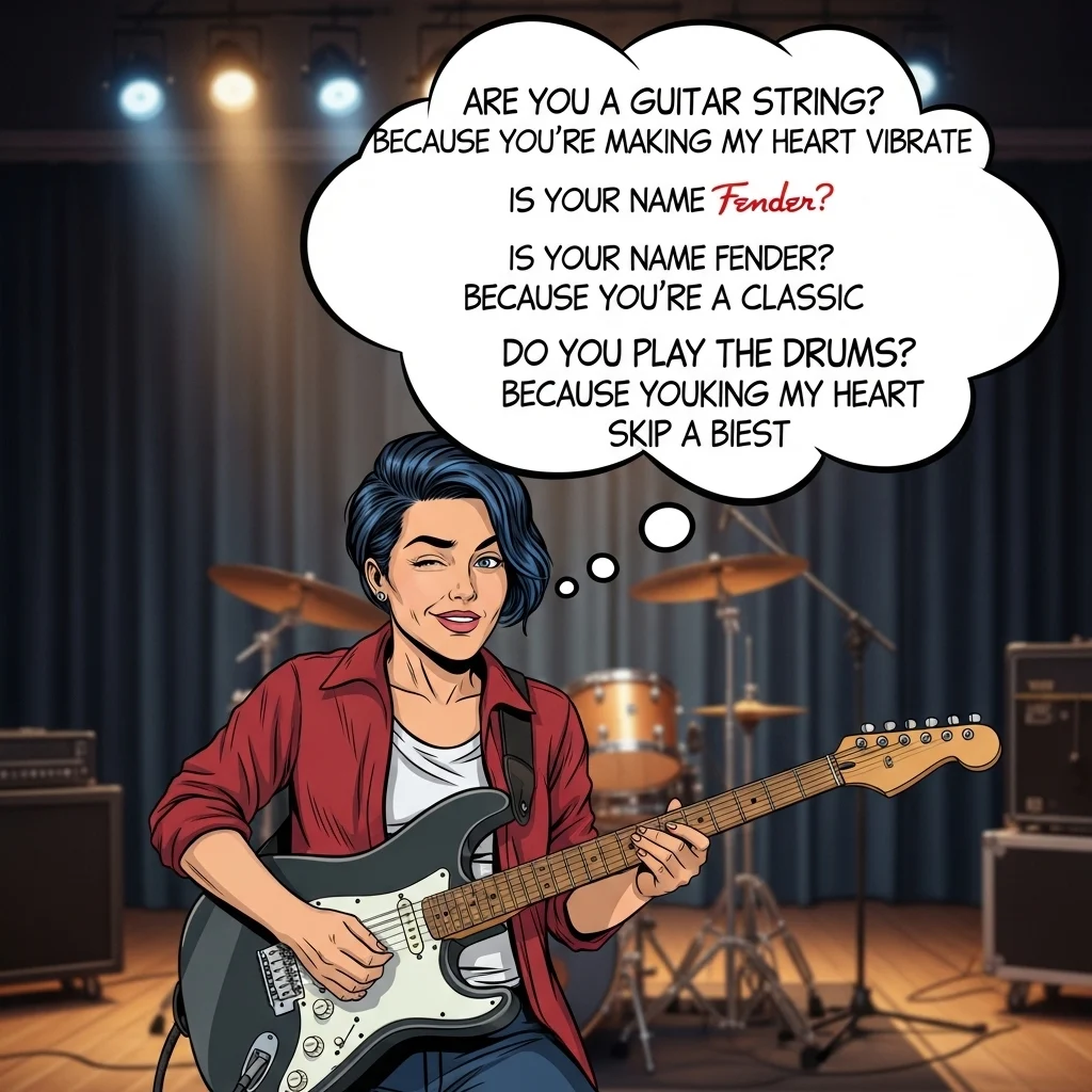 Guitar and Instrument Metal Pick Up Lines