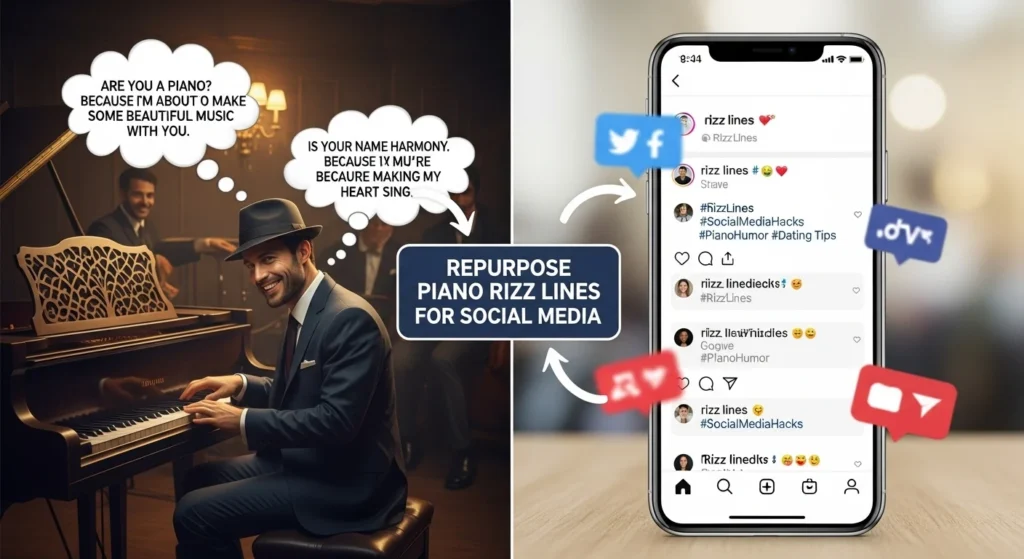 🔄 How to Repurpose Piano Rizz Lines for Social Media