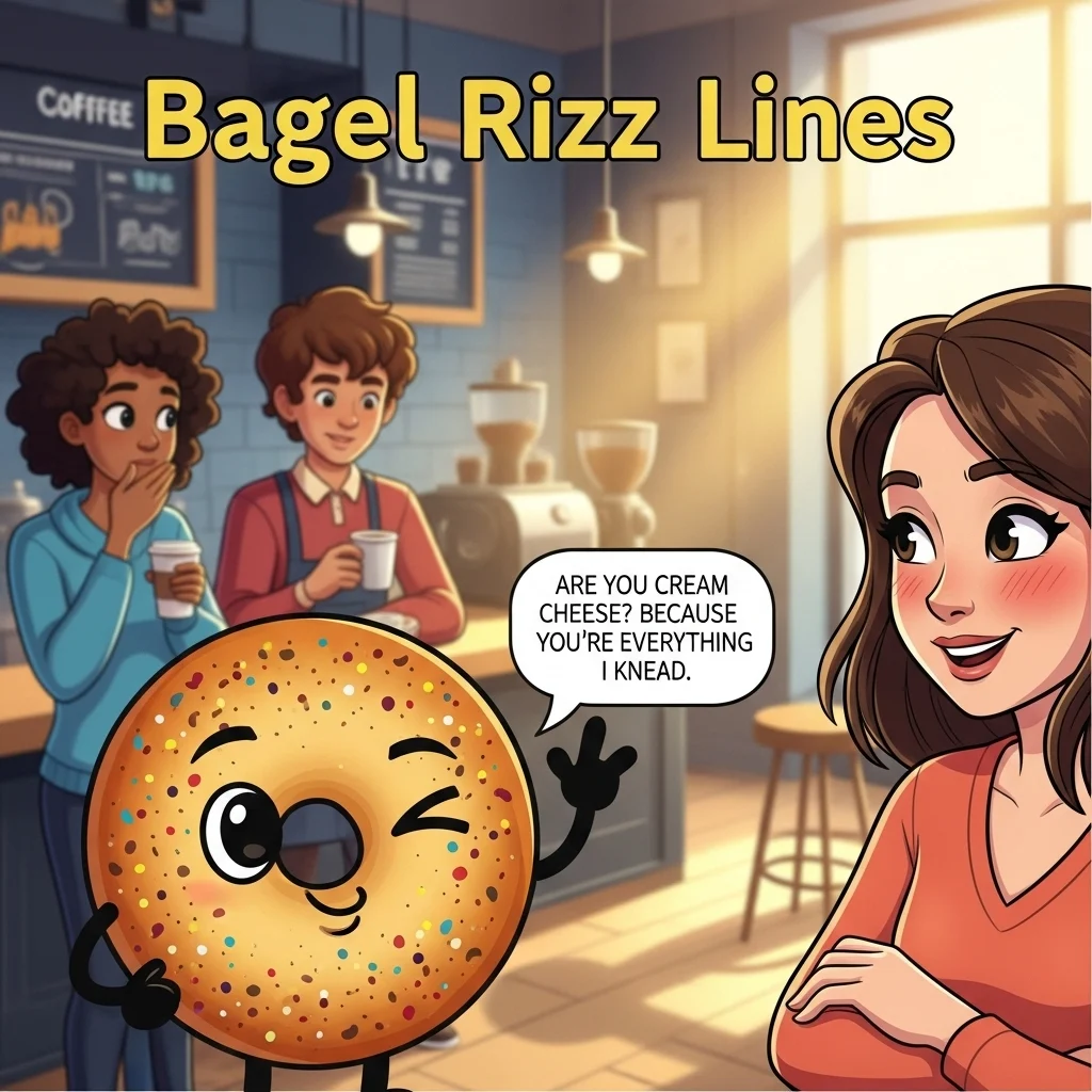 how to use Bagel Rizz Lines