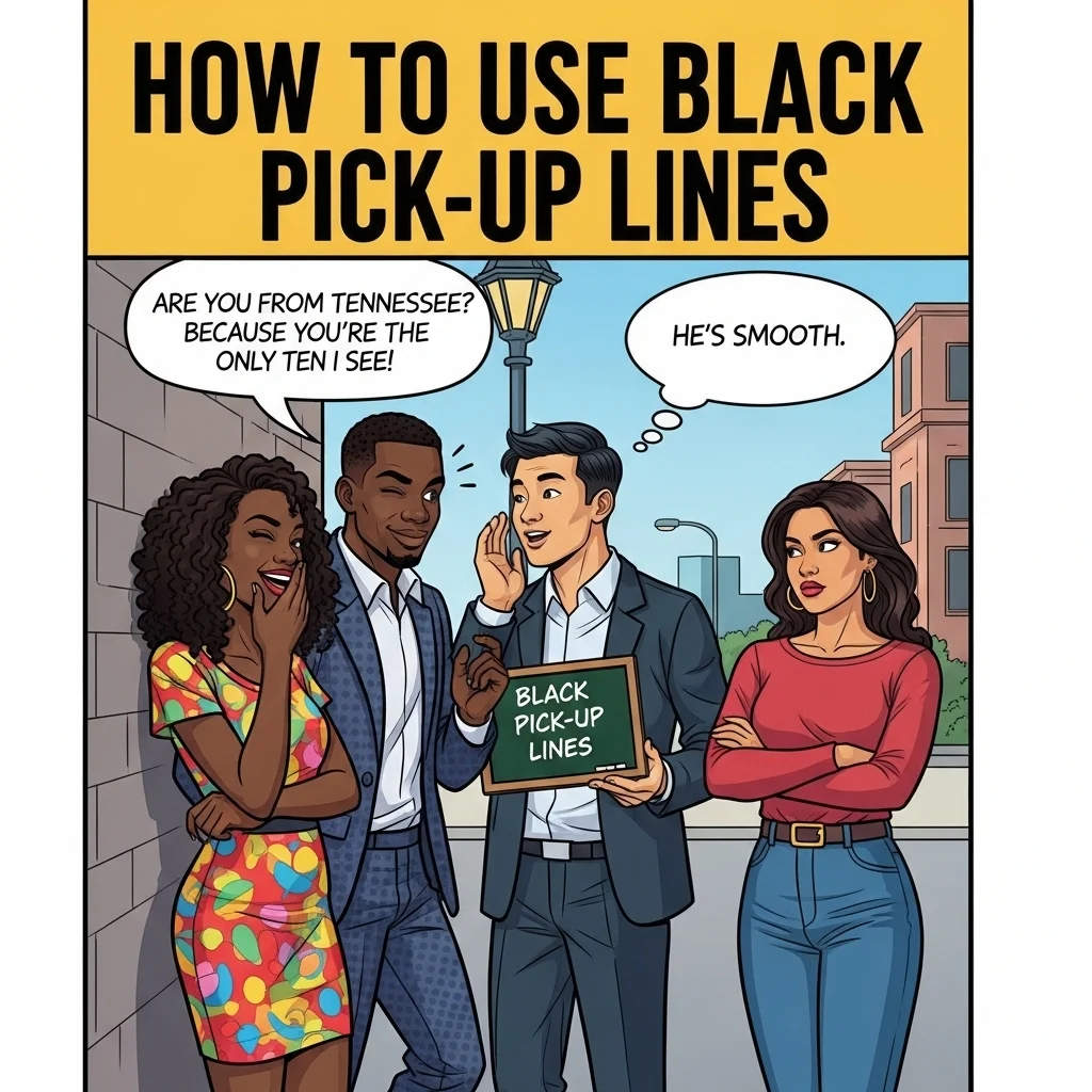 how to use Black Pick Up Lines