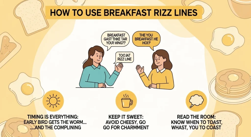How to Use Breakfast Rizz Lines