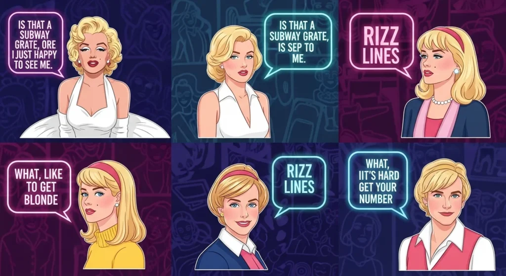 Iconic Blonde Rizz Lines Inspired by Pop Culture