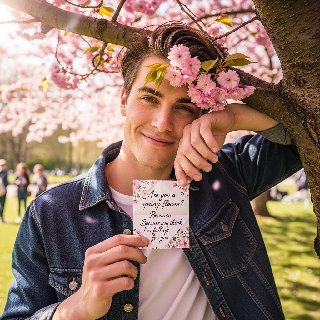 Instagram caption spring rizz lines