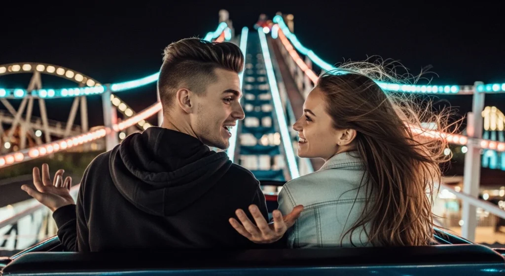 🌙 Late-Night Roller Coaster Rizz Lines